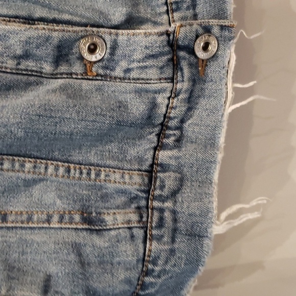 Pull & Bear Denim Jacket Raw Edge Distressed Women's Size M - Picture 5 of 13